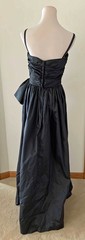 NWOT Vintage VTG ALYCE DESIGNS Charcoal gray Evening Gown Prom Small S