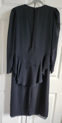 VINTAGE URSULA of Switzerland black 100 % Polyester Sz 14