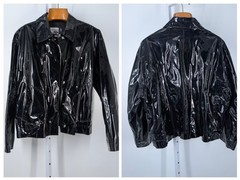 Isaac Mizrahi x Nick at Nite Industrial Vinyl Trucker Jacket Television Rare L