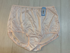 NWT Dixie Belle Vintage Nylon Panties Sz 12 Pink Scalloped Leg Style 719