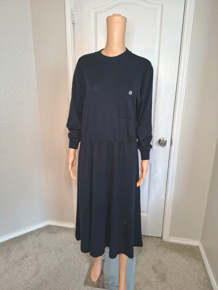 Vintage Wool Cottagecore Preppy Academia Minimal Dress Size Approx Medium – DP29