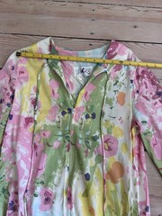 Vtg 70s Butterfield 8 Floral Maxi Kaftan Muumuu Dress Retro Boho Caftan Small