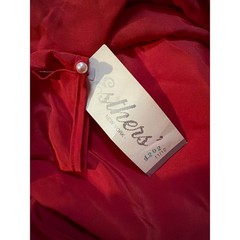 Vintage Esthers Paris New York Red Cape Dress Long Sleeve Formal Size 11