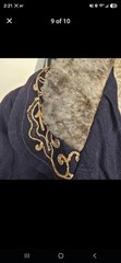 Antique Opera Evening Coat Embroidery Real Fur Detail