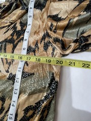 VTG 70s Disco Top Metallic Women’s SZ M Multicolor Gold Abstract Animal Print