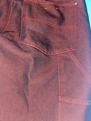 VTG Webs Original Red Black Jeans Pants Skater Y2K Factory Size 36 x 32