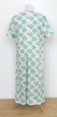Vintage 1960s MOD Shift Dress Green Pink Bust 43 Henry Allen Montreal Zip Back