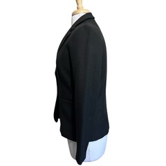 SHIRLEY of ATLANTA Vintage 70s 80s Women’s Black Blazer Size 12 Polyester
