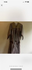 Vintage 1980s Opus By Diana Cotton Caftan Maxi Dress
