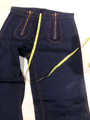 Stacy Slacks 70’s-80’s Blue (12”) Bell Bottoms Pants/Jeans W32 L31.5 Vintage