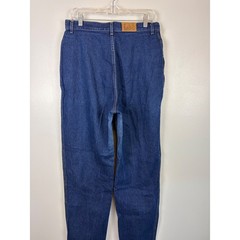 Vintage Lee Bareback Pleated Jeans High Rise 16 Long 31×31.5 Tapered Mom Relaxed