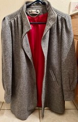 Vintage 1980s New York Girl Wool Coat