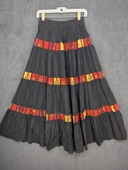 Roughrider 2 Piece Jacket & Crinkle Skirt Womens M Southwest Design USA Vintage