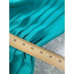 Vintage California Girl Petrina Aberle Teal Pleated Midi Dress 12 80s Modest