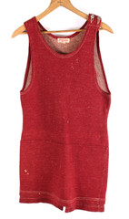 Vintage 1920s 1930s Wool One Piece Swimsuit Bathing Suit