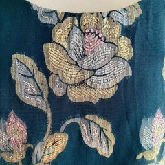 1970s 1980s Metallic Floral Tank Disco Camisole New Wave Romantic Goth