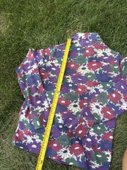 VTG 80s Sears Jr Bazaar Floral Boho Cottagecore Long Sleeve Collared Shirt •Sz L