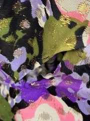 Vintage Elegant Miss Of California 1970s Floral Button Up Shirt Dress
