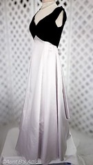 Gown Vtg 90’s Michaelangelo Prom/Bridal/Special Occasion Blk/Slv Gown Size 12