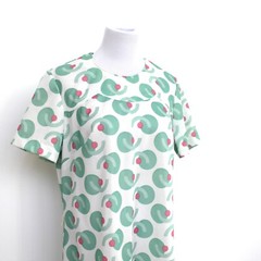 Vintage 1960s MOD Shift Dress Green Pink Bust 43 Henry Allen Montreal Zip Back