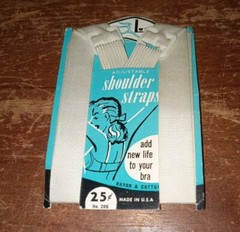 Vintage De Luxe Adjustable Rayon & Cotton Shoulder Straps for Bra or Slip USA