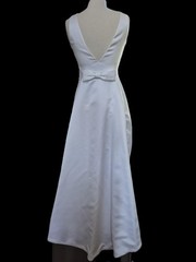 Jessica McClintock Wedding Dress Timeless Column Silhouette Low Back Size 6