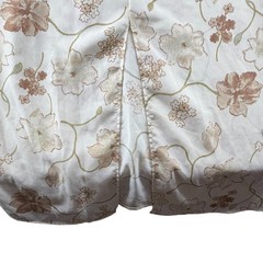 Goddess Vintage Floral Maxi Dress Womens Medium Cream Brown USA Cottagecore
