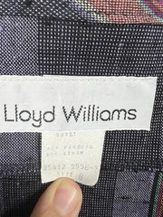 Vintage Lloyd Williams Linen Blend Blazer Womens Size 8 Striped Purple