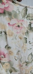 90s VTG More Jazz Floral Midi Dress Tie Back Cottagecore Boho Pleated Roses 3XP