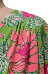 LILLY PULITZER Fabric ERIO BOCCI KWHP Vintage 80s Women’s Nylon Dress – Sz L/XL