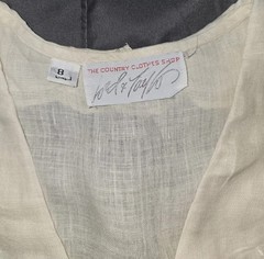 Lord & Taylor Vtg Embroidery Lace Collar Blouse Pintucks 100% Linen