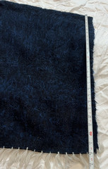 Vintage Poncho Costa Rica Alpaca 1960’s Dark Blue With Fringe BoHo 26 L x 42 W