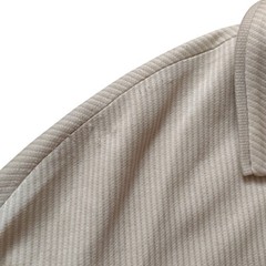 Vintage Mid Century Womens Skirt Suit M L Beige Tonal Stripe 1960s Jackie O