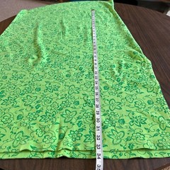 Vintage Dress Size 1X 100% Cotton Green Resort Wear Cruise Beach Cover Tropical