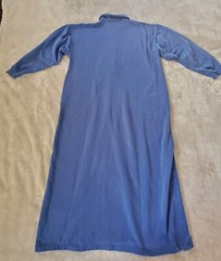 Vtg Eddie Bauer Nightgown Fleece Lined Womens Medium Blue USA Made
