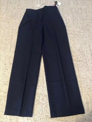 Alex Colman Pants Women’s Size 14 Blue Texturized Dacron Polyester New Tags 4099