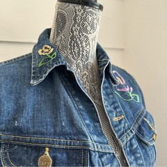 Vintage Lee Embroidered Denim Jacket PATD-153438 XS Women’s 70s