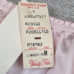 Set Of 2 Vintage 70s Vanity Fair 23″ Half Slips Pink & Beige Women’s Medium NEW
