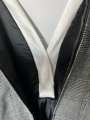 Vintage 90s Carolina Herrera Neiman Marcus Plaid Faux Skirt Suit Dress Size 4