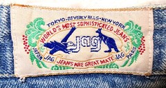 Vintage 80s JAG JEANS Aussie Hi-Waist Tapered Ankle Zips Size 6 RARE!