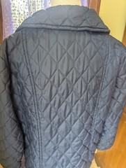Vintage 80’s Montgomery Ward Quilted Jacket Dark Blue Womens Size 18 1/2 Large