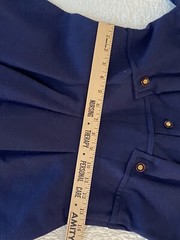 1950’s Vintage Nathan Strong Navy Travel Business Dress Side Zip No Tags