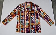Vintage Blazer GW Division of Graff Size 8 80s Colorful Pottery Made USA