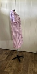 Vintage 1960’s Serbin Florida Designed By Muriel Ryan Purple Gingham House Dress
