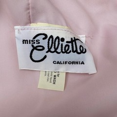 Miss Elliette California Vintage 60s Pink Chiffon Grecian Goddess Maxi Dress XS