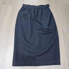 Auth Vtg Thierry Mugler Black Lined Skirt EU 34