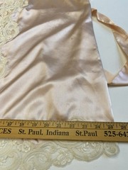 Vintage Eve Stillman M 100% Silk & Lace Robe Cut Tag Pink Romantic Designer