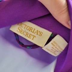 Victoria’s Secret Vintage Gold Label Small Purple Satin Robe Maxi Red Green Blue