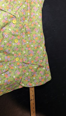 VTG 50s Carol Brent 3 Piece Suit Sz 10 Green Floral Jacket Skirt Pants Cotton