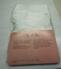 Sears Clip-It Slip Satin-Luster Tricot Antron III Nylon White Size 36 New